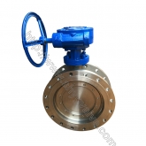 Turbine titanium flange type butterfly valve