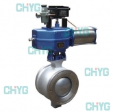 Titanium v-shaped ball valve