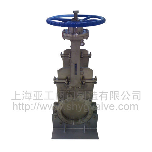 Titanium knife gate valve