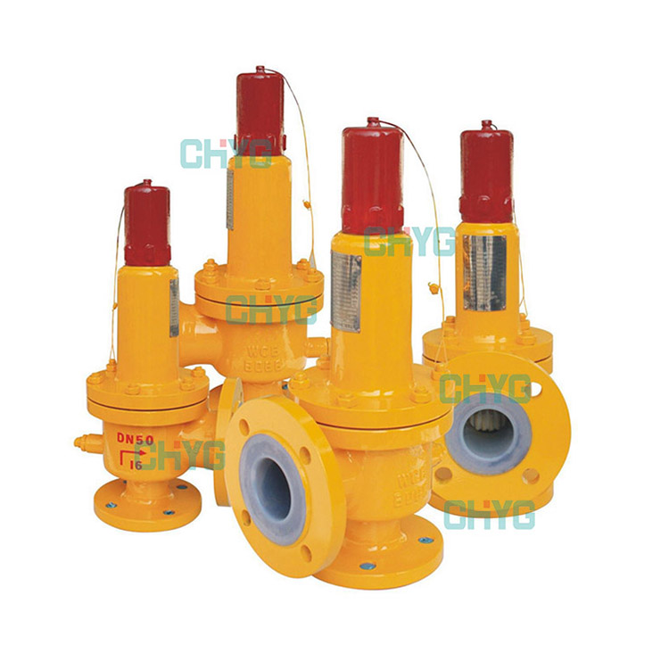 Fluorine-butterfly relief valve