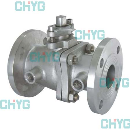 Titanium jacket insulation ball valve