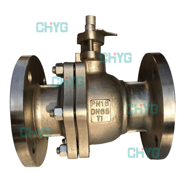 Titanium ball valve DN65